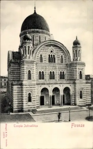 Judaika Ak Firenze Florenz Toscana, Via Farini, Templo Israelitico, Synagoge