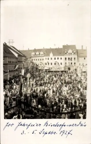 Foto Ak Bischofswerda in Sachsen, 700-Jahrfeier 1927, Festplatz