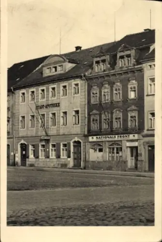 Foto Bischofswerda in Sachsen, Stadt-Apotheke, Geschäftsstelle Nationale Front