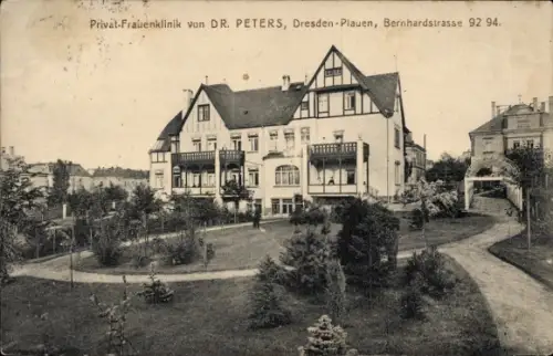 Ak Dresden Plauen, Privat Frauenklinik, Bernhardstraße 92/94