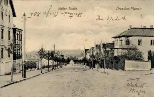 Ak Dresden Plauen, Kaitzer Straße, Westendstraße