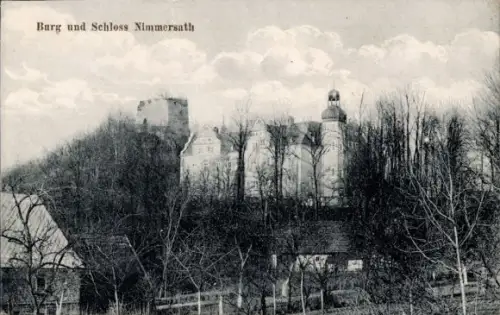 Ak Płonina Nimmersatt Nimmersath Schlesien, Burg und Schloss