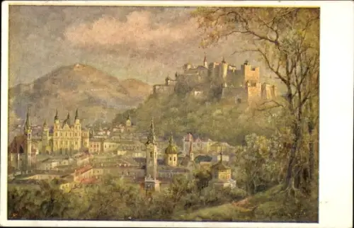 Künstler Ak Roth, Salzburg in Österreich, Gesamtansicht
