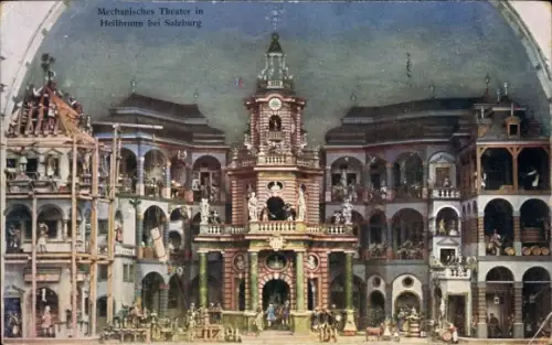 Ak Salzburg in Österreich, Mechansiches Theater, Hellbrunn