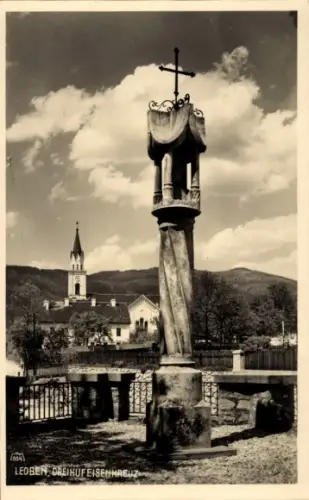 Ak Leoben Steiermark, Dreihufeisenkreuz