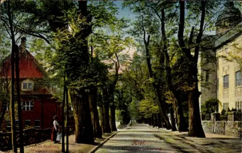 Ak Hansestadt Kiel, Düsternbrookerweg