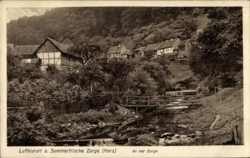Ak Zorge Walkenried im Harz, Luftkurort und Sommerfrische  An der Zorge