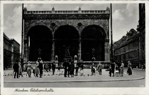 Ak Lehel München, Fortunabrunnen,  Feldherrnhalle
