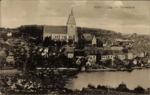 Ak Mölln in Lauenburg, Totalansicht