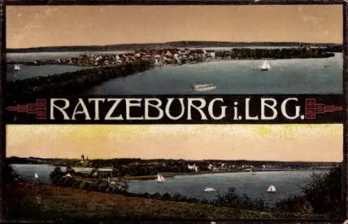 Ak Ratzeburg im Herzogtum Lauenburg, Gesamtansicht