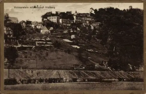 Ak Volmarstein Wetter an der Ruhr, Blick zum Gasthof Vorberg