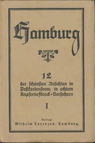 12 Ak im Umschlag Hamburg Altona, 12 der schönsten Ansichten von Wilhelm Lorenzen
