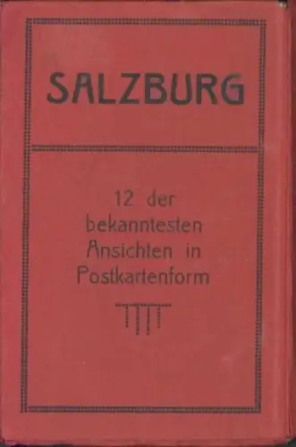 12 Ak im Umschlag Salzburg Österreich, bekannte Ansichten in Postkartenform