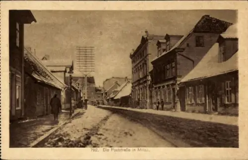 Ak Jelgava Mitau Lettland, Poststraße