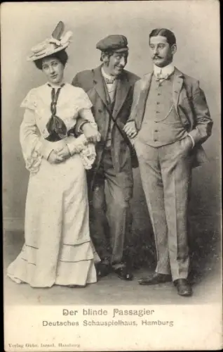 Ak Theaterszene, Der blinde Passagier, Deutsches Schauspielhaus, Hamburg