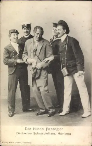 Ak Theaterszene, Der blinde Passagier, Deutsches Schauspielhaus, Hamburg