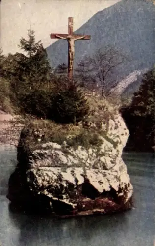 Ak Bad Ischl in Oberösterreich, Kreuzstein