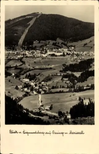 Ak Mariazell Steiermark, Gesamtansicht, Blick vom Sigmundsberg