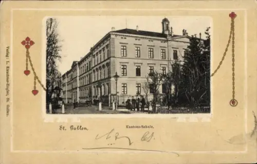 Passepartout Ak Sankt Gallen Stadt Schweiz, Kantonsschule