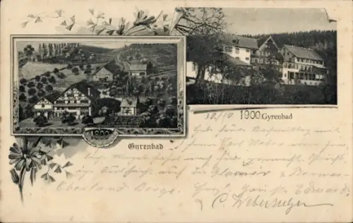 Passepartout Ak Gyrenbad Girenbad Turbenthal Kanton Zürich, Teilansichten