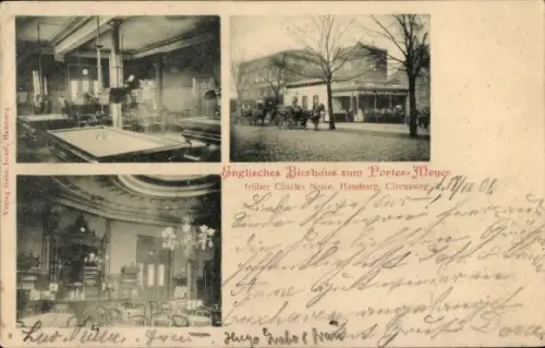 Ak Hamburg St. Pauli, Englisches Bierhaus zum Porter Meyer, früher Charles Neale, Circusweg