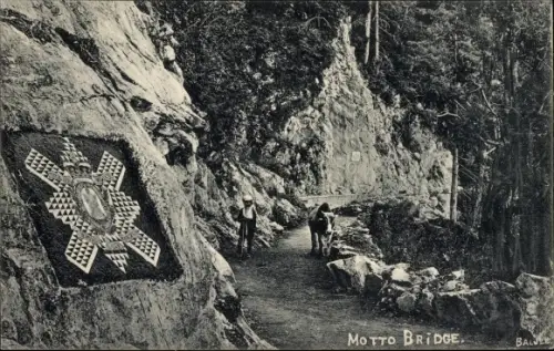 Ak Pakistan, Motto Brücke, Kreuz