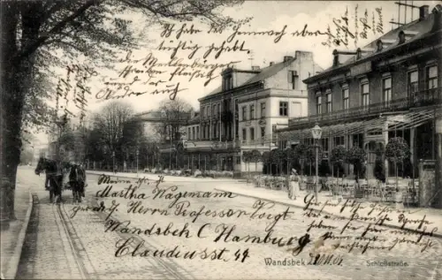 Ak Hamburg Wandsbek, Schlossstraße
