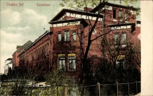 Ak Strelitz Alt Neustrelitz in Mecklenburg, Gebäude vom Technikum