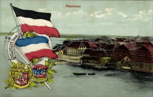 Wappen Ak Neustadt in Holstein, Panorama