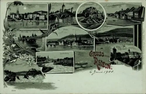 Ak Schaffhausen am Rhein Schweiz