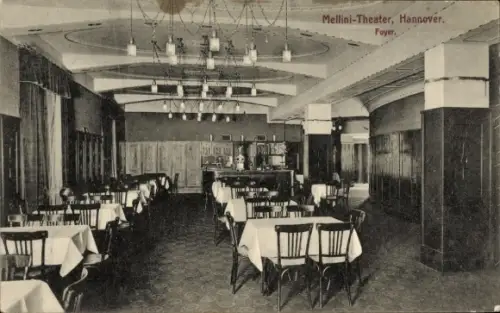 Ak Hannover, Foyer vom Mellini Theater