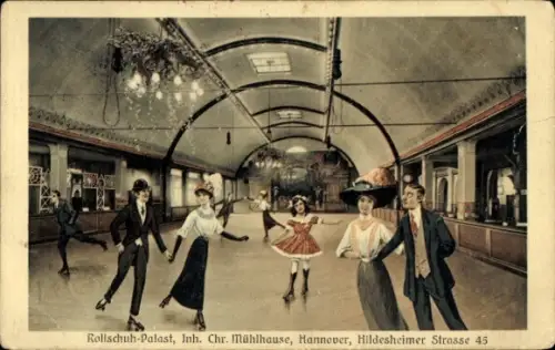 Ak Hannover, Rollschuhpalast, Hildesheimer Strasse 45