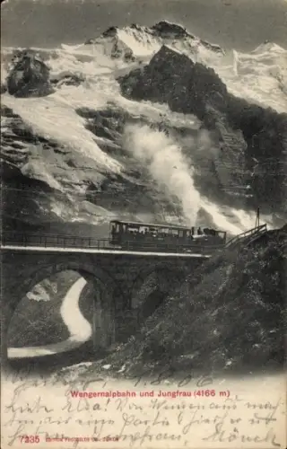 Ak Kanton Bern, Wengernalpbahn, Jungfrau