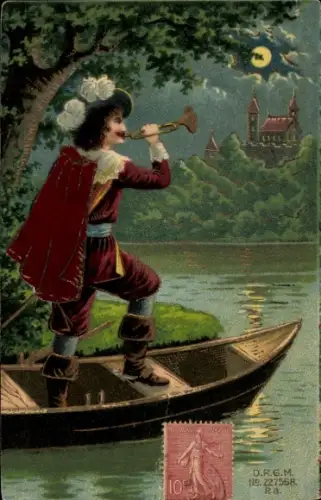 Präge Ak Trompeter von Säckingen