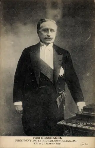 Ak Paul Deschanel, Präsident der französischen Republik