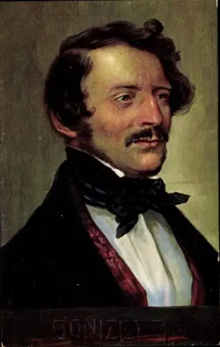 Ak Komponist Gaetano Donizetti, Portrait