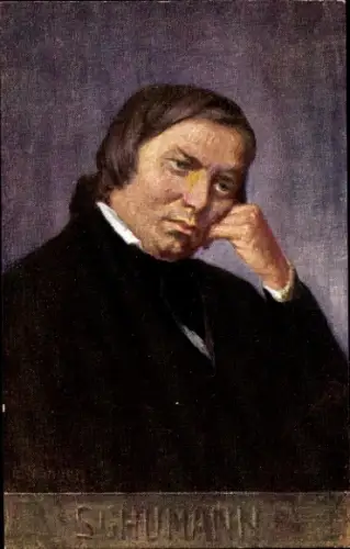 Künstler Ak Eichhorn, Komponist Robert Schumann