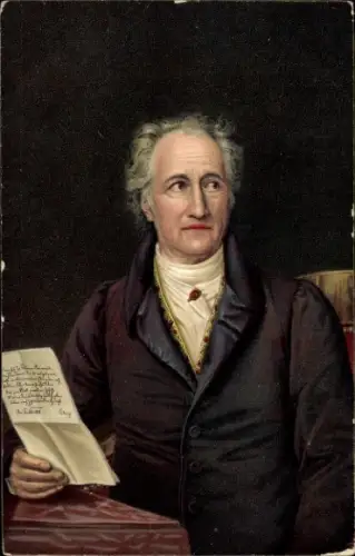 Künstler Ak Stieler, J. K., Dichter und Schriftsteller Johann Wolfgang von Goethe, Portrait