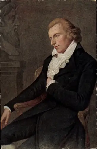 Künstler Ak Simanowiz, L., Dichter und Schriftsteller Friedrich von Schiller, Portrait