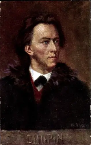 Künstler Ak Eichhorn, Komponist Frédéric Chopin, Pianist, Klavierkomponist, BKWI 874 3