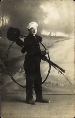 Foto Ak Schornsteinfeger, Portrait