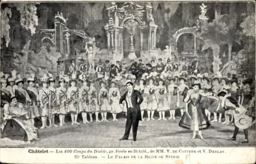 Ak Paris I, Théâtre du Châtelet, Les 400 Coups du Diable, De Cottens, V. Darlay