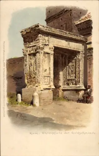 Künstler Litho Gioja, Rom Laziok, Ehrenpforte der Goldschmiede