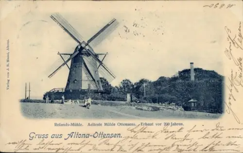 Ak Hamburg Altona Ottensen, Rolands Mühle