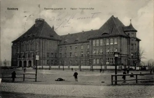 Ak Hamburg, Reserve-Lazarett IV, Kaiser Friedrich-Ufer