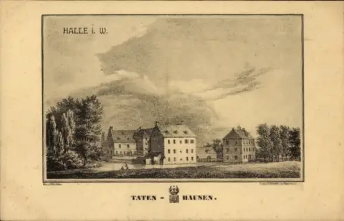 Ak Halle in Westfalen, Wasserschloss Tatenhausen