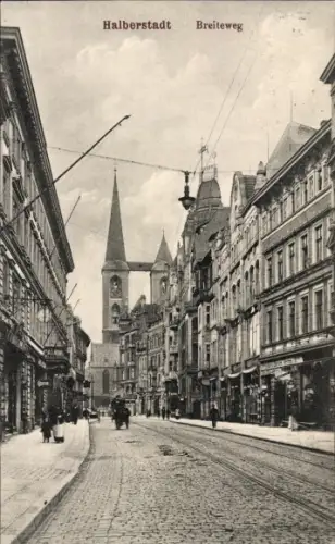 Ak Halberstadt am Harz, Breiteweg
