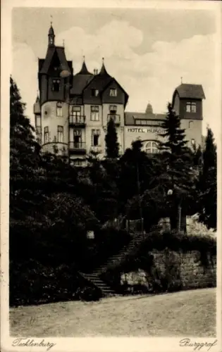 Ak Tecklenburg am Teutoburger Wald Westfalen, Hotel Burggraf,  Teutoburger Wald