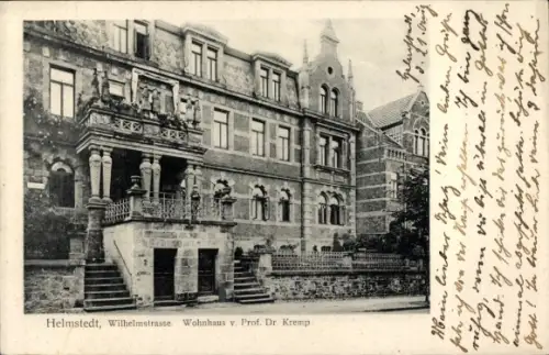 Ak Helmstedt in Niedersachsen, Wohnhaus Prof. Dr. Kremp, Wilhelmstraße