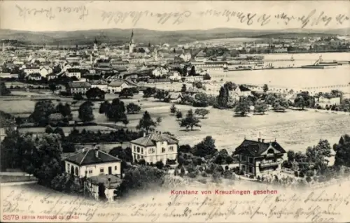 Ak Konstanz am Bodensee, Konstanz von Kreuzlingen gesehen